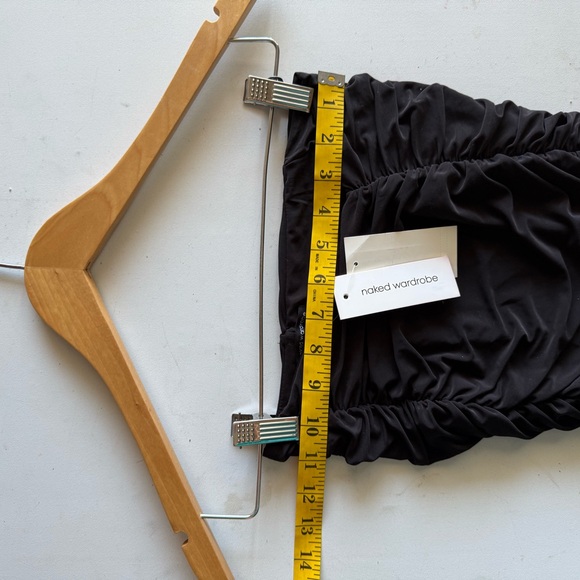 Naked Wardrobe Elegant Black Ruched Midi Hourglass Skirt. Size XS
New with tags. - Picture 8 of 14